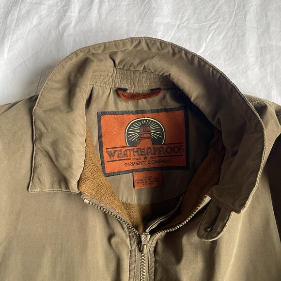 Weatherproof Garment Company men's coat w/ fleece lining, olive, size L - Picture 5 of 6